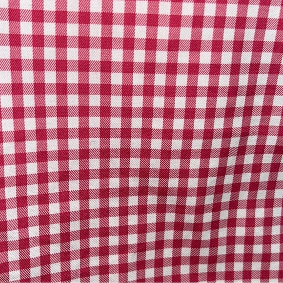 J. McLaughlin Pink & White Gingham Button Down Shirt - 4 - Picture 8 of 12